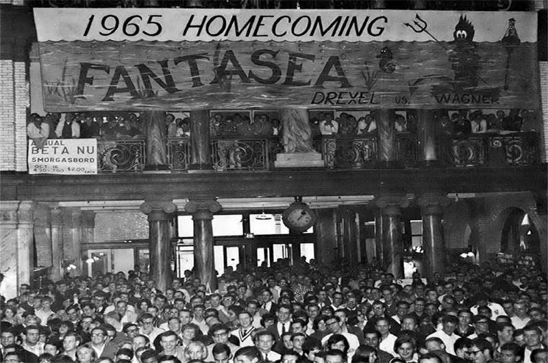 Main Building was packed for an event celebrating 1965's Homecoming in this photo from the 1966 Lexerd yearbook. Photo courtesy University Archives.